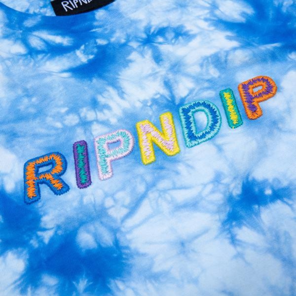 RIP N DIP Tie-Dye Embroidered Logo T-Shirt!